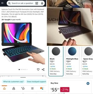 Black Keyboard Case for iPad 9th Generation